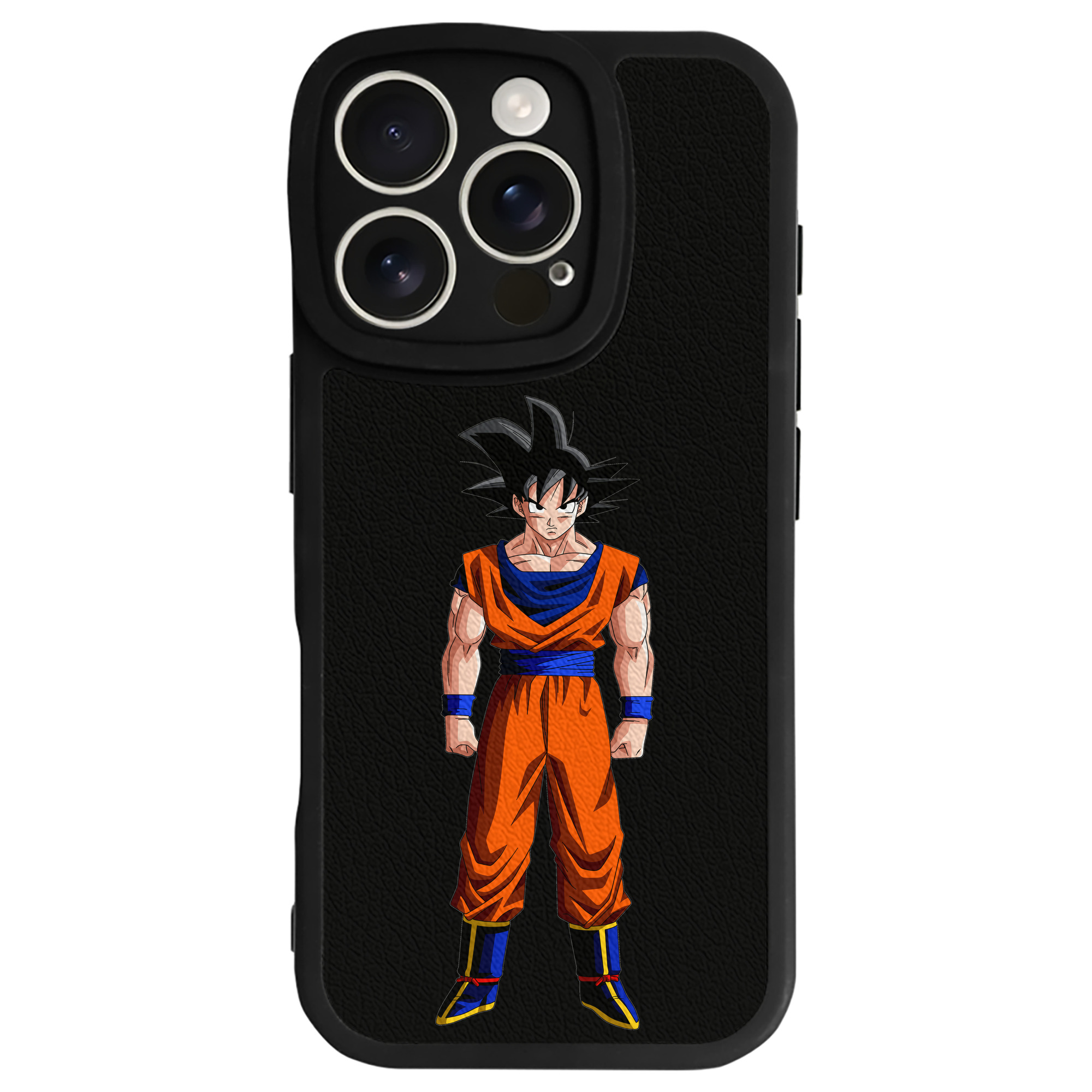 （画像用） ドラゴンボール 孫悟空（そん ごくう）Son Goku カカロット DRAGON BALL Kakarotto 【iPhone 16シリーズ対応】シリコンスマホケース（レザー調） 材質：シリコン